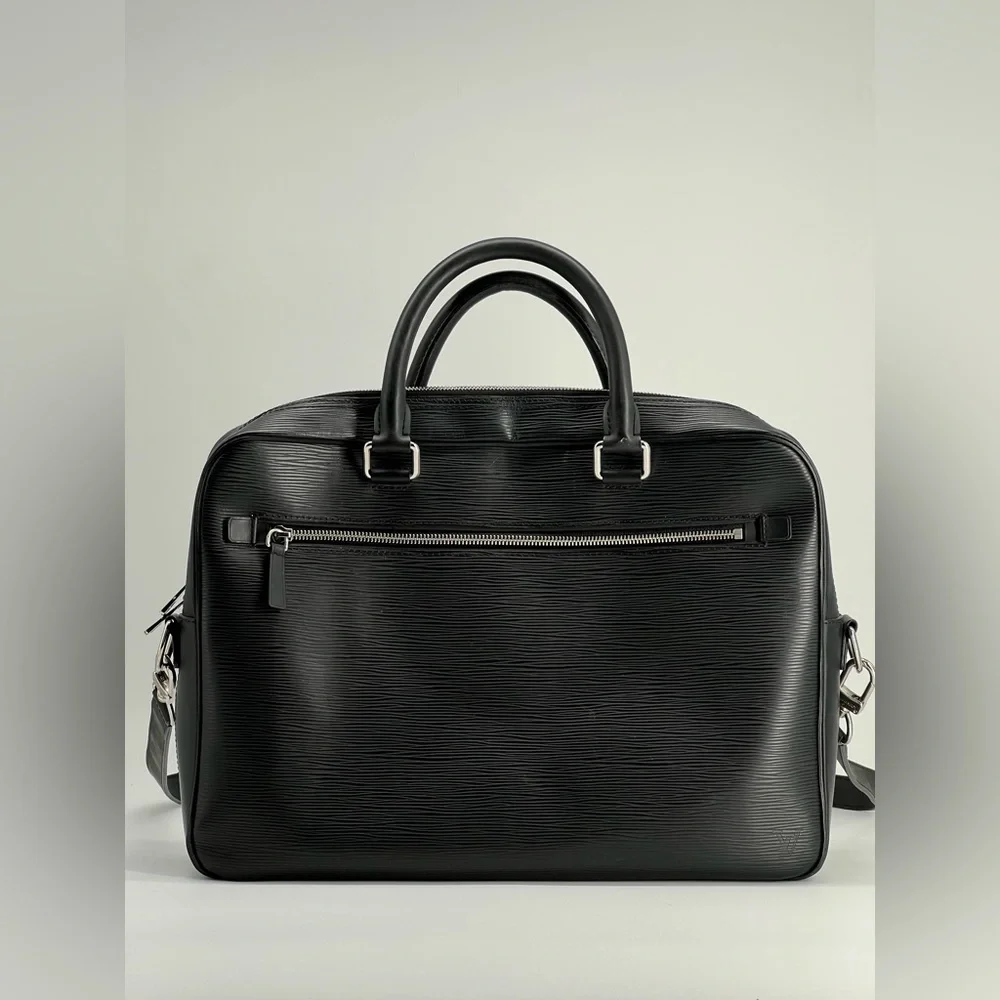 LOUIS VUITTON Porte-Documents Black Epi Leather Bag